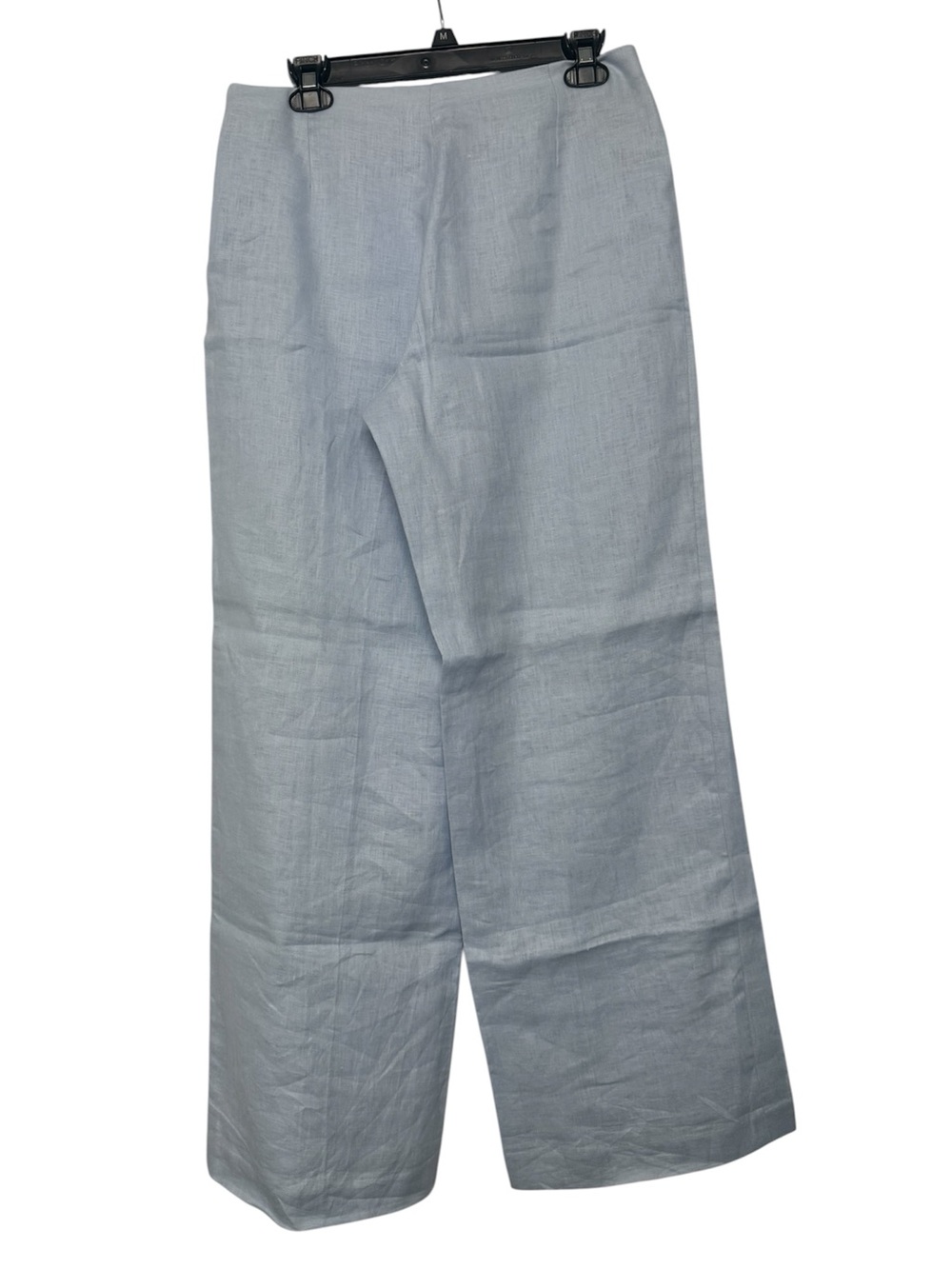 Mango Pale Blue Linen Wide-Leg Pants with Matching Vest - Picture 8 of 8